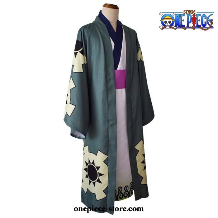 One Piece Roronoa Zoro Cherry Blossom Kingdom Kimono Cosplay Costume