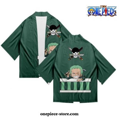 One Piece Roronoa Zoro Kimono Cardigan Summer Coat Xl