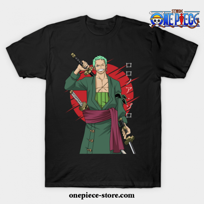 One Piece -Roronoa Zoro T-Shirt Ver 2 Black / S