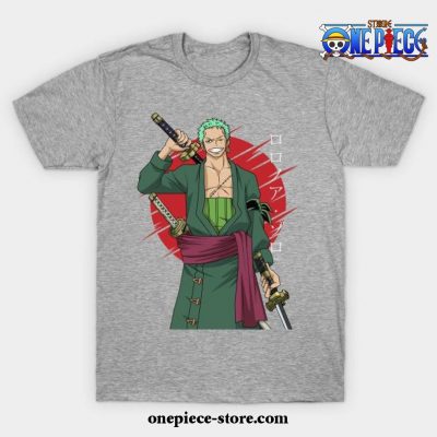 One Piece -Roronoa Zoro T-Shirt Ver 2 Gray / S