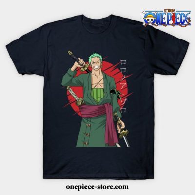 One Piece -Roronoa Zoro T-Shirt Ver 2 Navy Blue / S