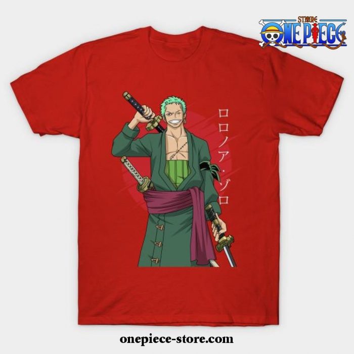 One Piece -Roronoa Zoro T-Shirt Ver 2 Red / S