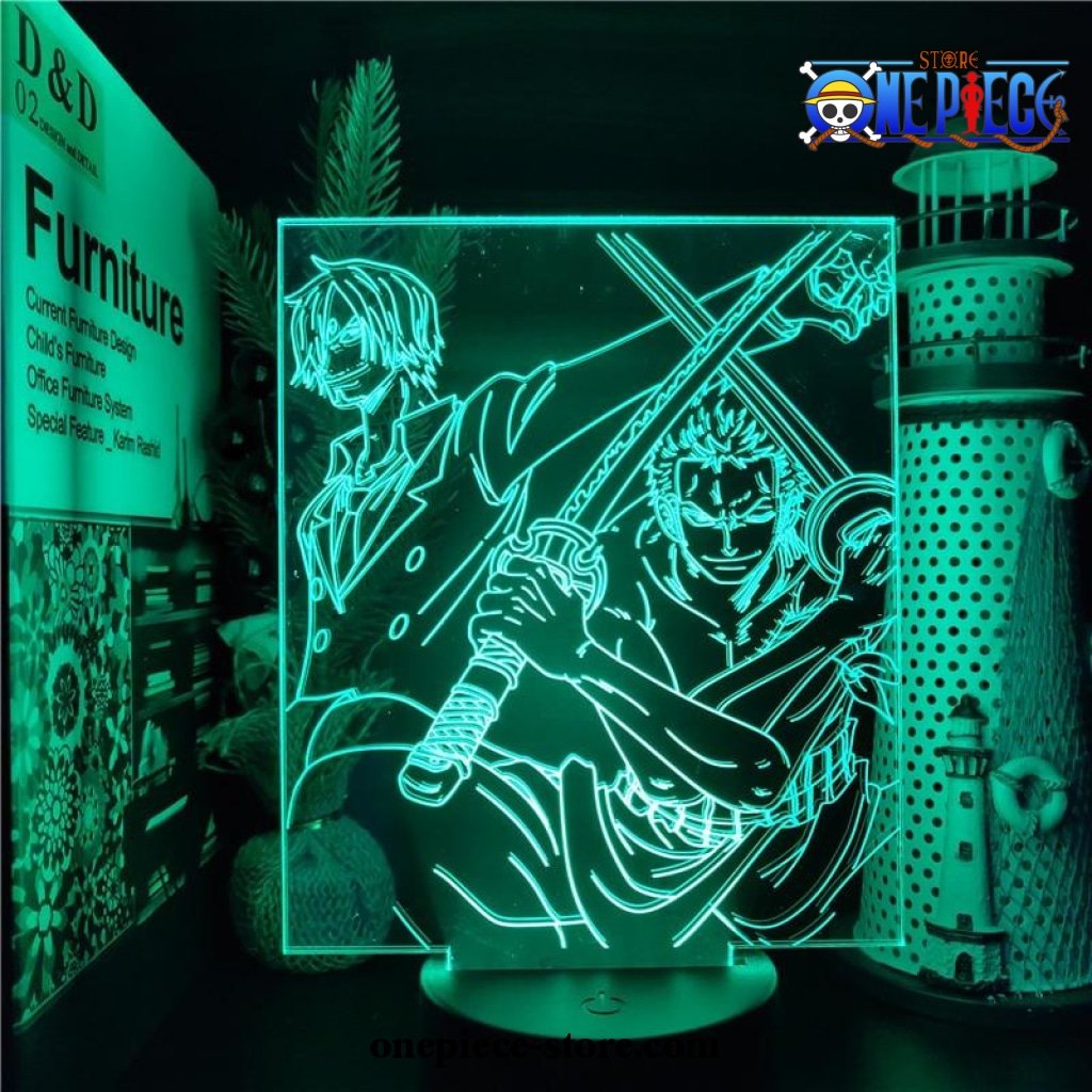 One Piece Sanji Zoro 3d Led Lamp One Piece Store