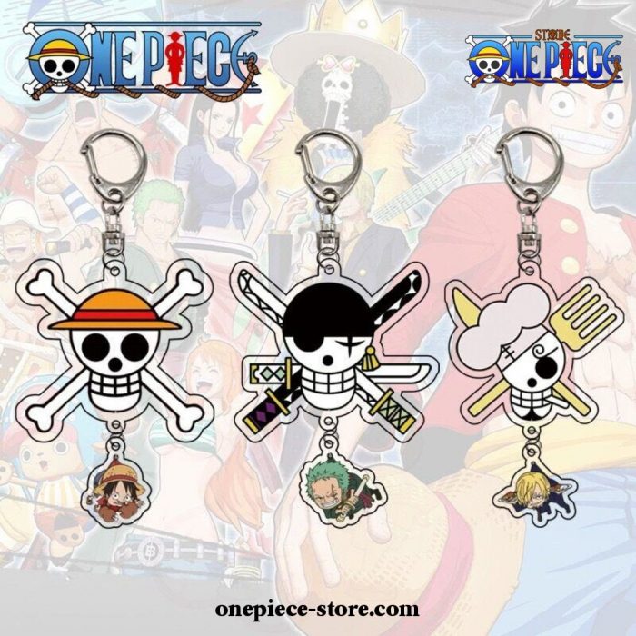 One Piece Skull Figures Acrylic Keychain - One Piece Store