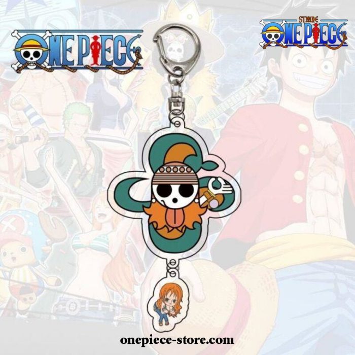 One Piece Skull Figures Acrylic Keychain Style 3