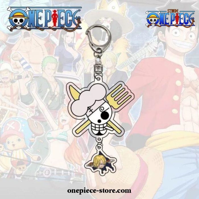 One Piece Skull Figures Acrylic Keychain Style 7