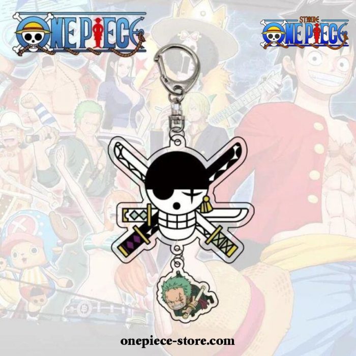 One Piece Skull Figures Acrylic Keychain Style 8