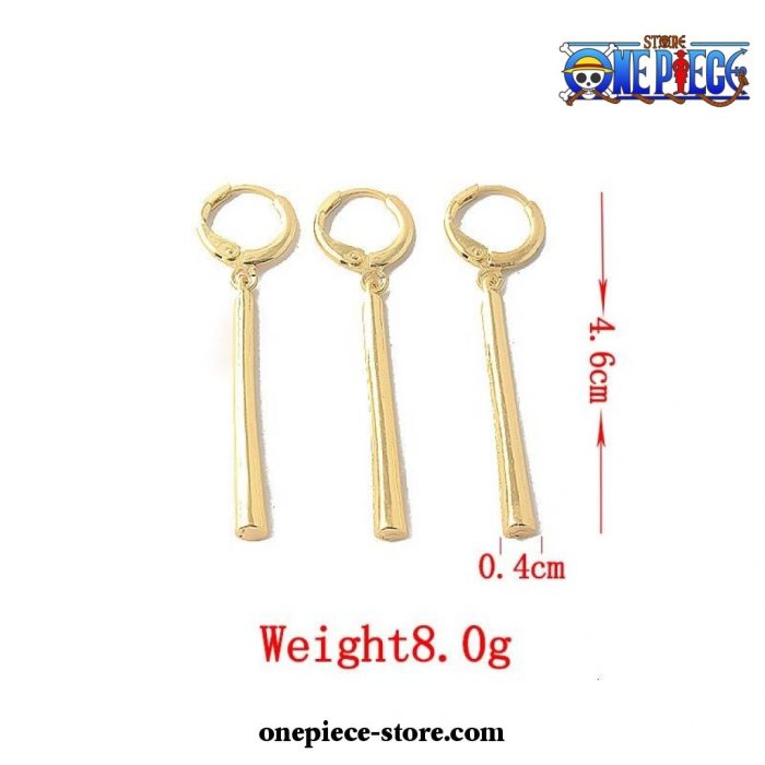 one piece swordsman roronoa zoro earrings cosplay 324 - One Piece Store