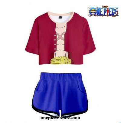 One Piece Top And Shorts Cosplay Costume Style 3 / L