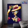One Piece Wall Art - Cool Luffy 3D Canvas
