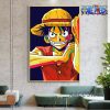 One Piece Wall Art - Luffy Straw Hat Canvas
