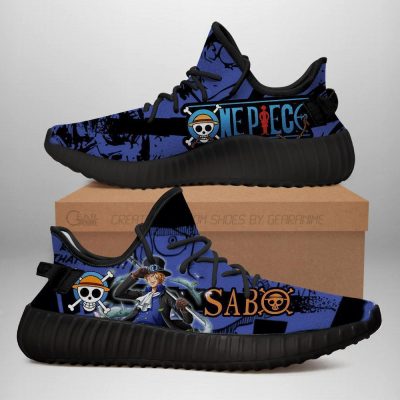 Sabo Yeezy Shoes One Piece Anime Shoes Fan Gift TT04 Men / US6 Official One Piece Merch