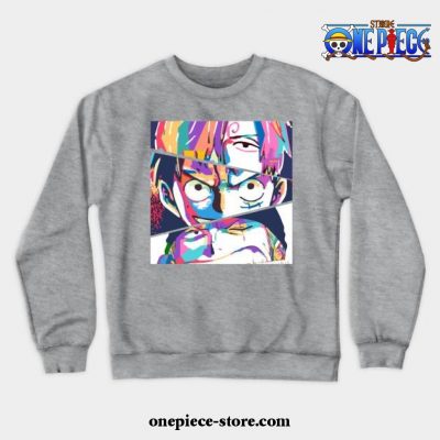 Sanji Luffy Zoro Crewneck Sweatshirt Gray / S