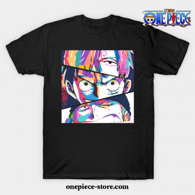 Sanji Luffy Zoro T-Shirt Black / S