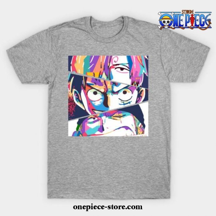 Sanji Luffy Zoro T-Shirt Gray / S
