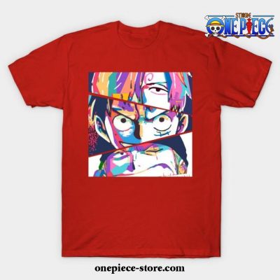 Sanji Luffy Zoro T-Shirt Red / S