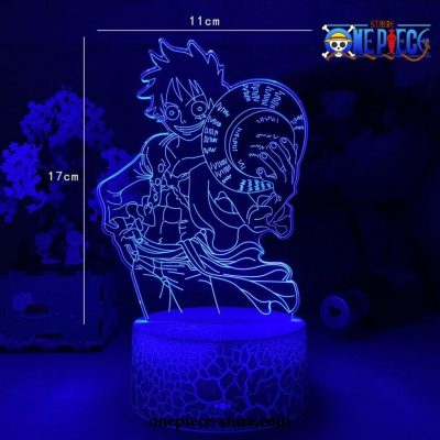 Smile Monkey D. Luffy Figure 3D Illusion Night Light Led Lamp