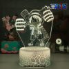 So Cute Monkey D. Luffy Figure 3D Illusion Night Light Led Lamp