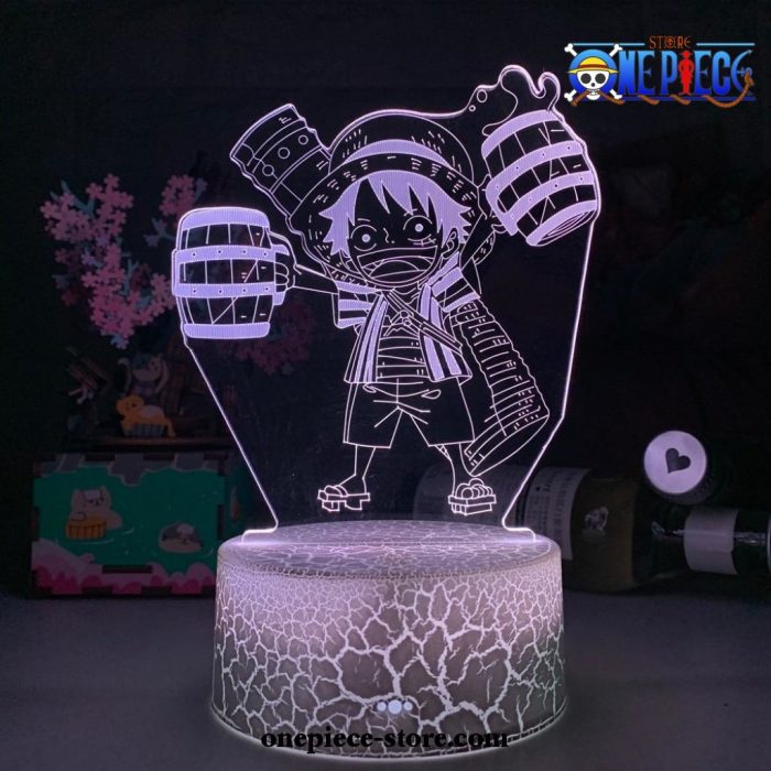 So Cute Monkey D. Luffy Figure 3D Illusion Night Light Led Lamp