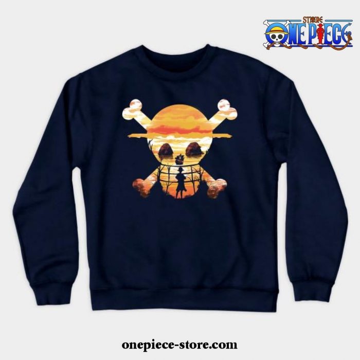 Straw Hat Crew Crewneck Sweatshirt Ver2 Navy Blue / S