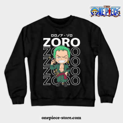 Strawhat Vice Captain Zoro Crewneck Sweatshirt Black / S