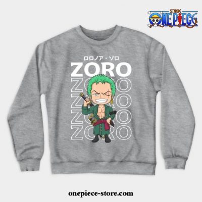 Strawhat Vice Captain Zoro Crewneck Sweatshirt Gray / S