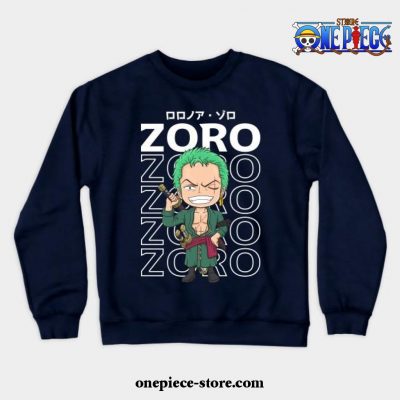 Strawhat Vice Captain Zoro Crewneck Sweatshirt Navy Blue / S