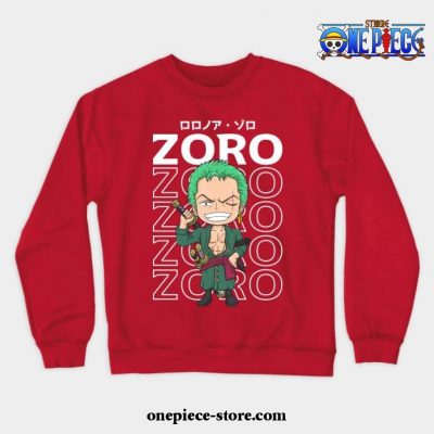 Strawhat Vice Captain Zoro Crewneck Sweatshirt Red / S
