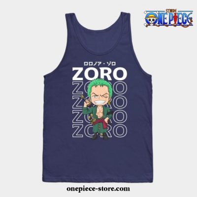 Strawhat Vice Captain Zoro Tank Top Navy Blue / S