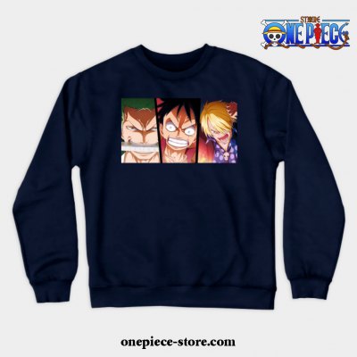 Trio One Piece Crewneck Sweatshirt Navy Blue / S