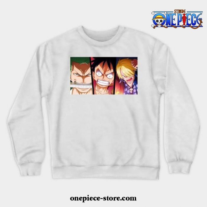 Trio One Piece Crewneck Sweatshirt White / S