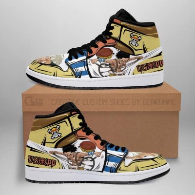 Usopp Sneakers The Sniper Skill One Piece Anime Shoes Fan MN06 Men / US6.5 Official One Piece Merch