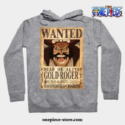 Vintage One Piece Bounty Monkey D Luffy Poster Hoodie Gray / S