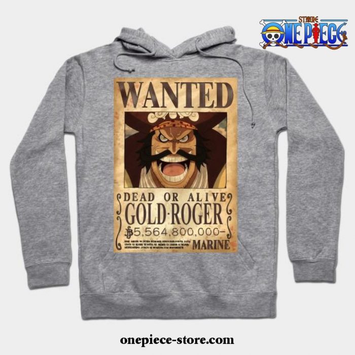 Vintage One Piece Bounty Monkey D Luffy Poster Hoodie Gray / S