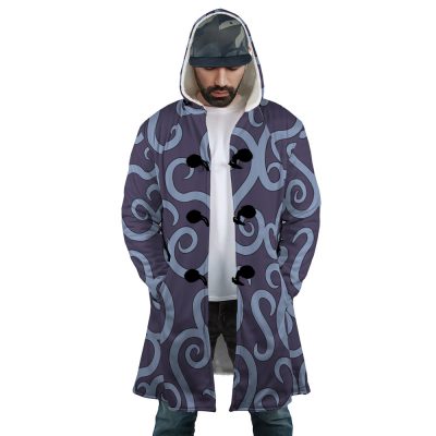 Ben Beckman One Piece AOP Hooded Cloak Coat FRONT Mockup - One Piece Store