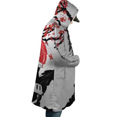 Monkey D. Luffy Pirate King One Piece AOP Hooded Cloak Coat RIGHT Mockup - One Piece Store