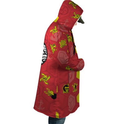 Mugiwara Pirates One Piece AOP Hooded Cloak Coat RIGHT Mockup - One Piece Store