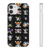 One Piece Straw Hat Pirates Jolly Roger Icons iPhone 12 Case front - One Piece Store