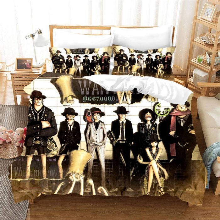 One Piece Straw Hat Pirates Most Wanted Shot Bedding Set - One Piece Store
