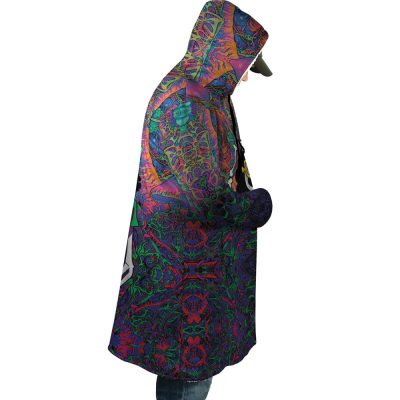 Trippy Hippie Trip Brook One Piece AOP Hooded Cloak Coat RIGHT Mockup - One Piece Store