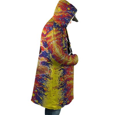 Trippy Luffy One Piece AOP Hooded Cloak Coat RIGHT Mockup - One Piece Store