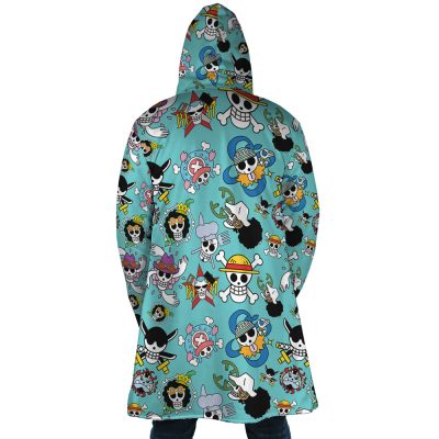 strawhats Hooded Cloak Coat back - One Piece Store