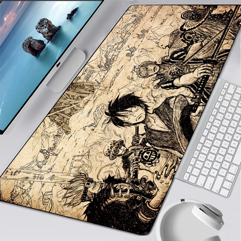 Anime One Piece Gaming Mouse Pads Mouse Pad Gamer Carpet Notbook Computer Mousepad Gamer Keyboard Mouse 15 - One Piece Store