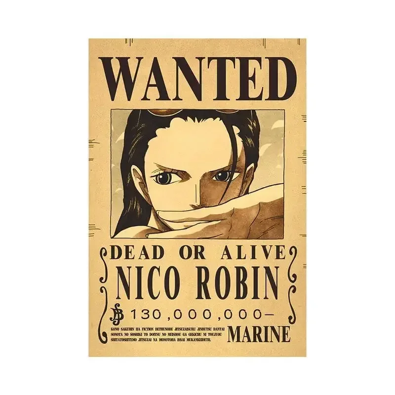 Anime One Piece Luffy 3 Billion Bounty Wanted Posters Four Emperors Kid Action Figures Vintage Wall 12 - One Piece Store