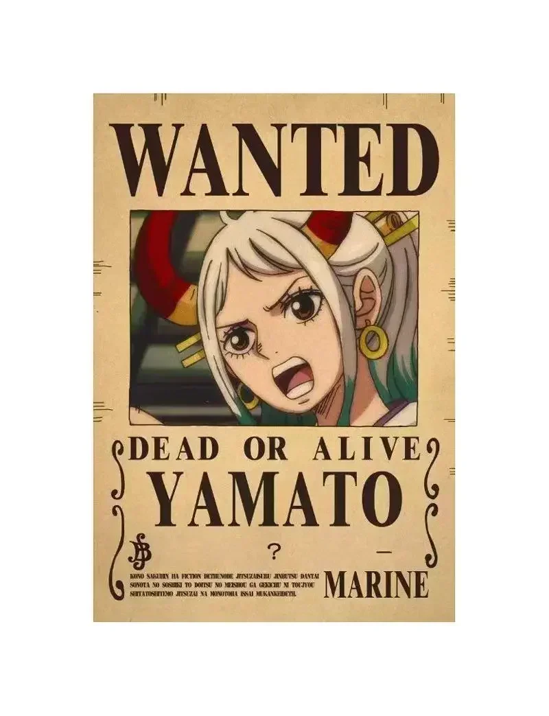 Anime One Piece Luffy 3 Billion Bounty Wanted Posters Four Emperors Kid Action Figures Vintage Wall 2 - One Piece Store