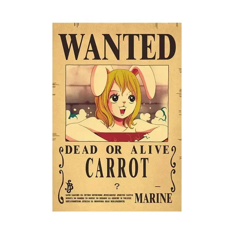 Anime One Piece Luffy 3 Billion Bounty Wanted Posters Four Emperors Kid Action Figures Vintage Wall 21 - One Piece Store