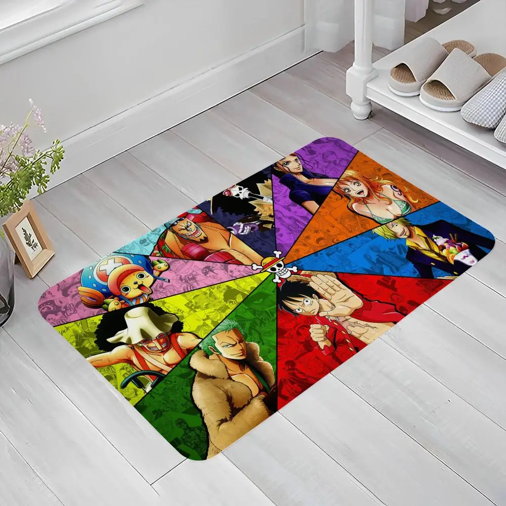Japan Anime O Ones Pieces Room Mats Anti slip Absorb Water Long Strip Cushion Bedroon Mat 1 - One Piece Store