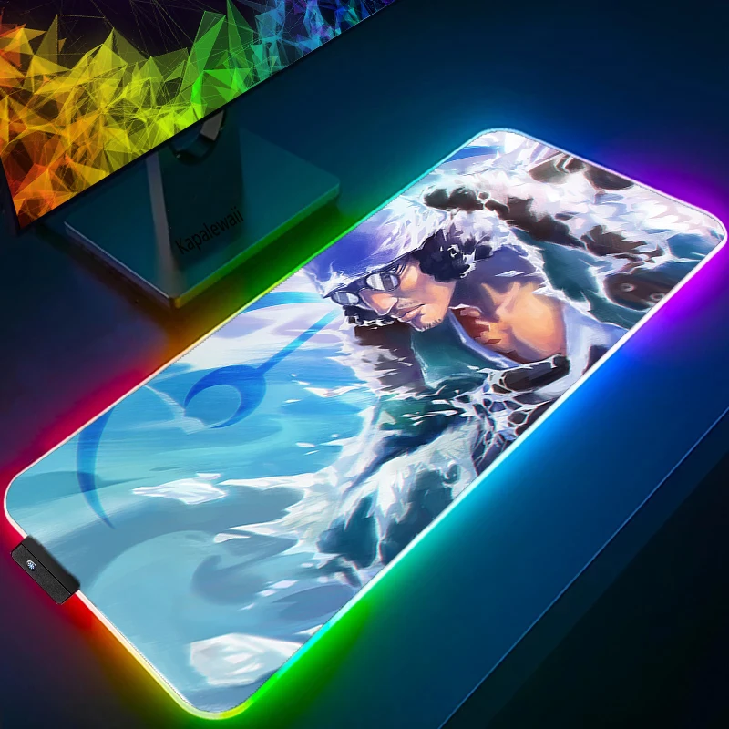 LED Light Mause Pad for Computer Mouse Pad Anime Desk Mat PC Gamer Cabinet For Office 6 - One Piece Store