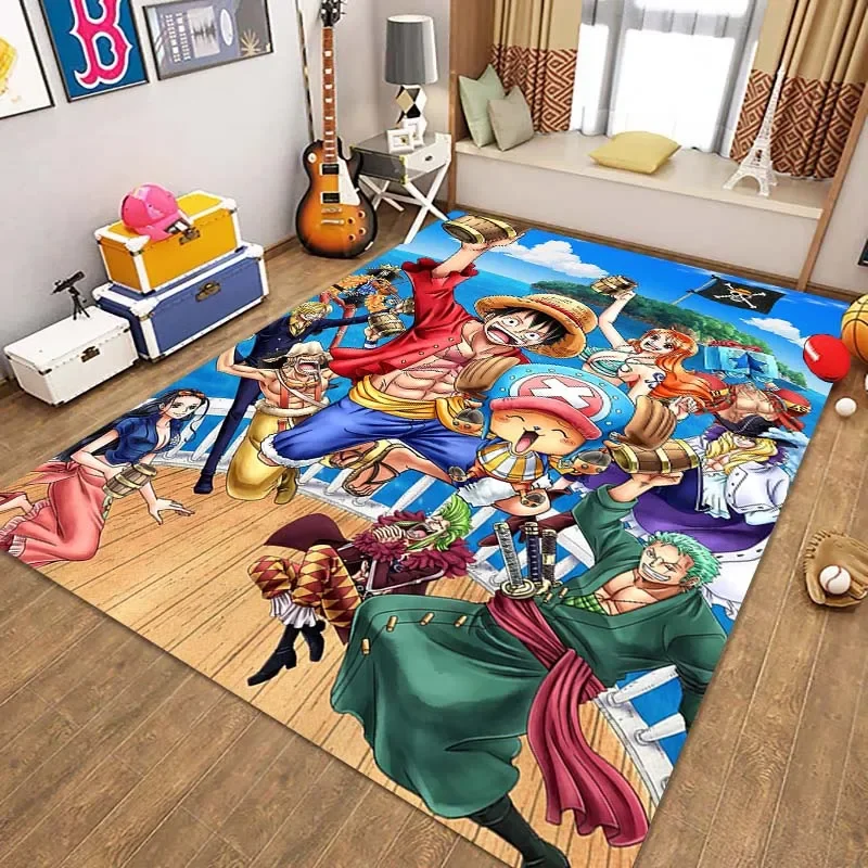 Trend Anime One P Piece Area Large Carpet Living Room Bedroom Decoration Non slip Door Mat 5 - One Piece Store