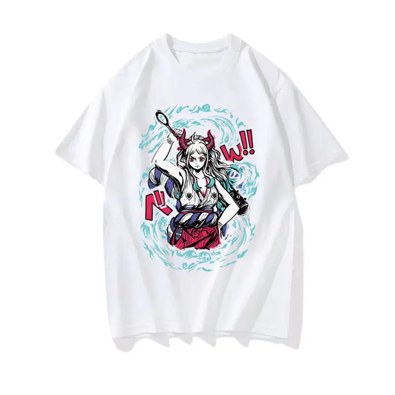 ONE PIECE Co Branded Anime Dimensional Beast Kai Duo Daughter Yamato Printed Short Sleeve T shirt 2 2 - One Piece Store
